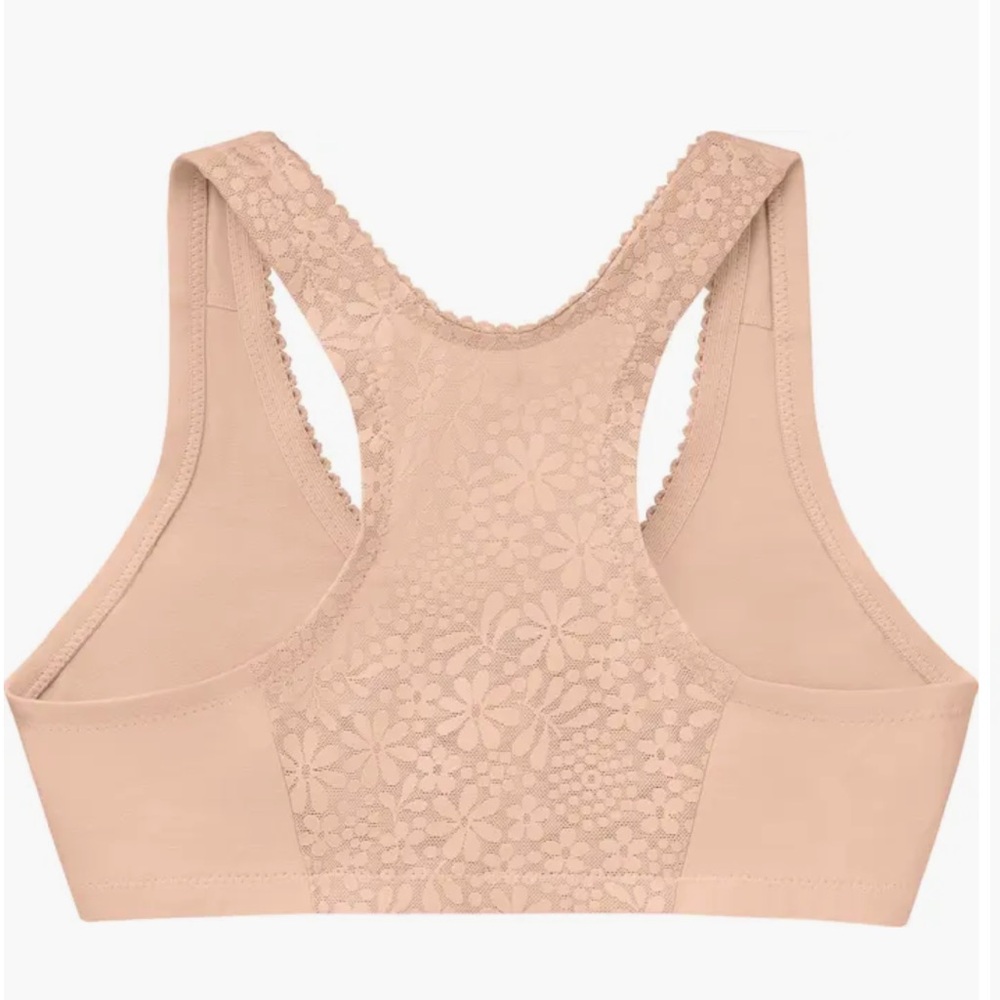 GLAMORISE Front Close Cotton Blend T-Back Comfort Bra ❤️NWT IN STORES❤️ - Picture 4 of 8